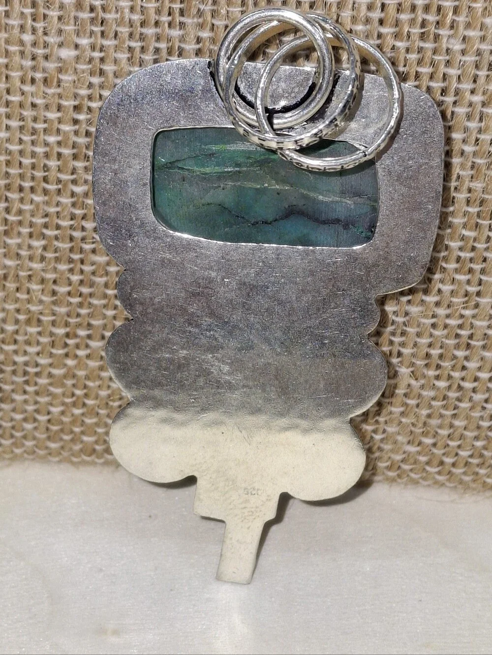 Vintage Stone Pendant Necklace